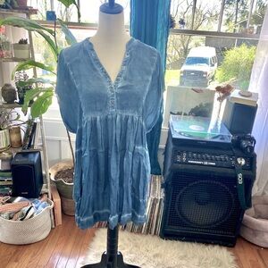 Free People Babydoll Silk Dress
